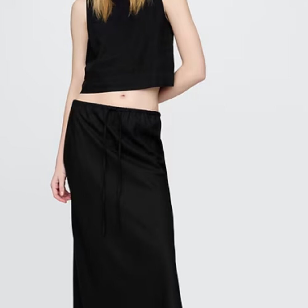 Gap Black LInen Skirt